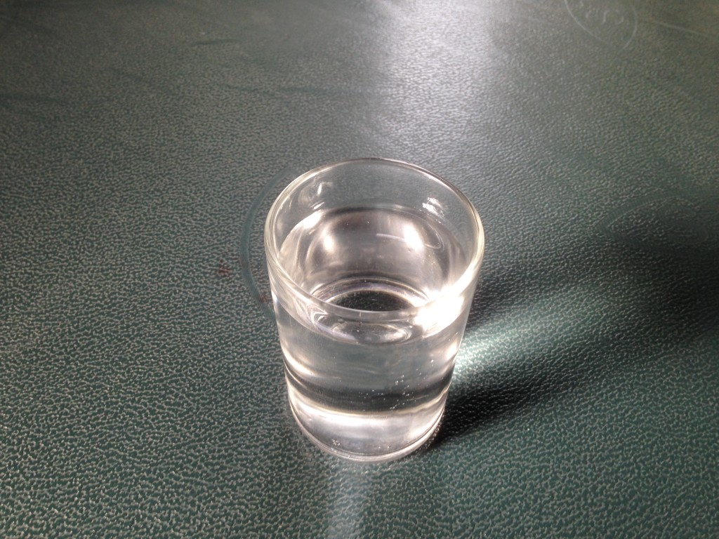 glass drinking water