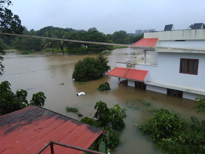 photo of flooded house in kerala 2018